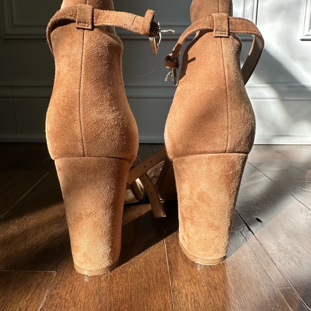Vince Camuto Corlina Tan Ankle Strap Heels - Picture 7 of 8